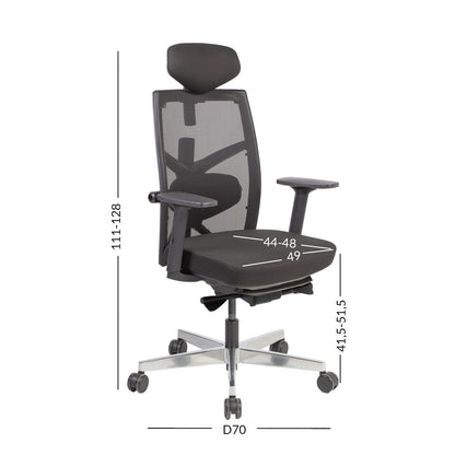 Work chair TUNE black