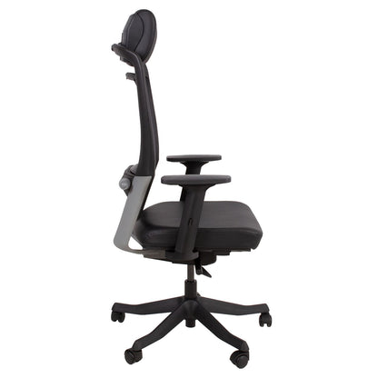 Task chair FULKRUM black leather 