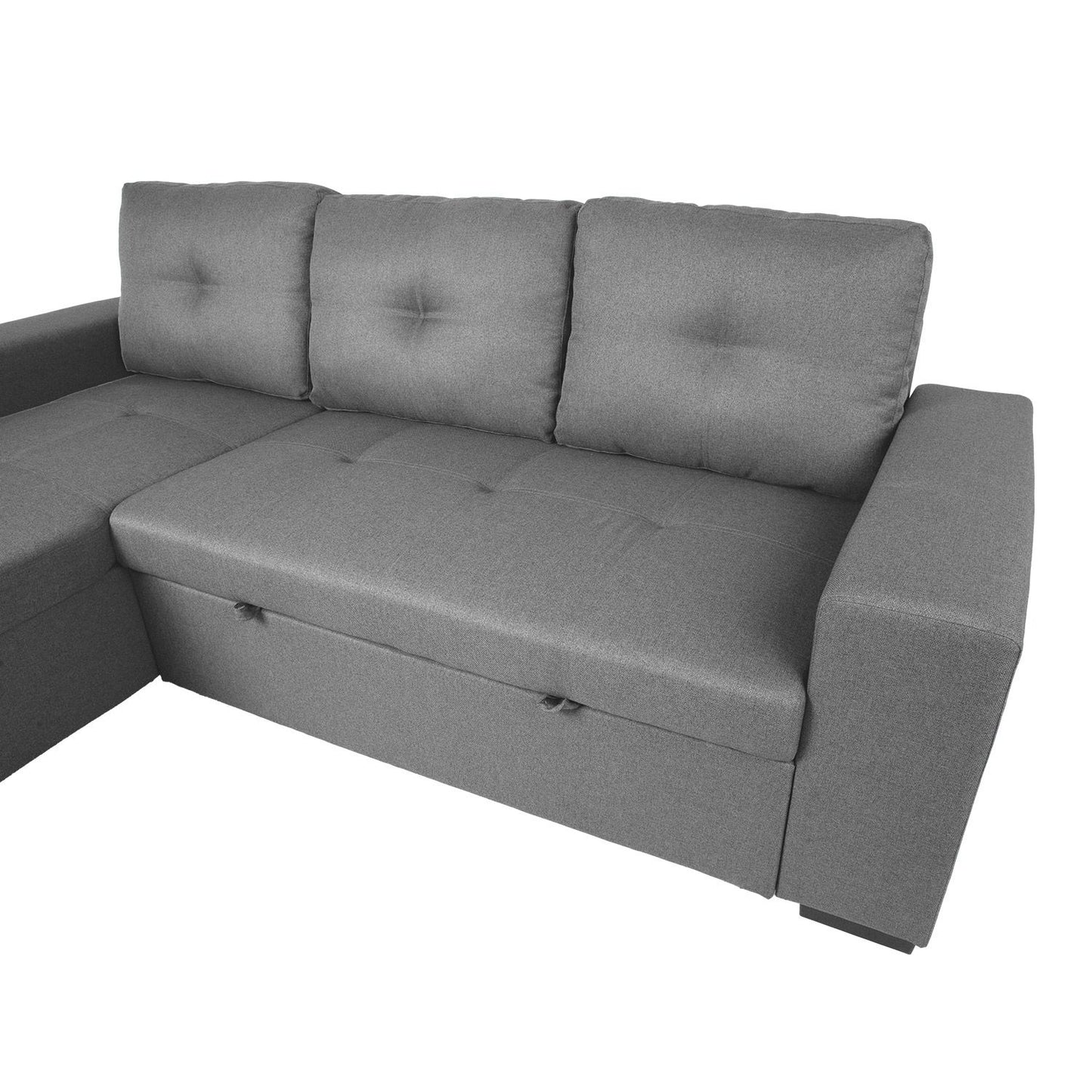 Corner sofa bed CARITA gray 