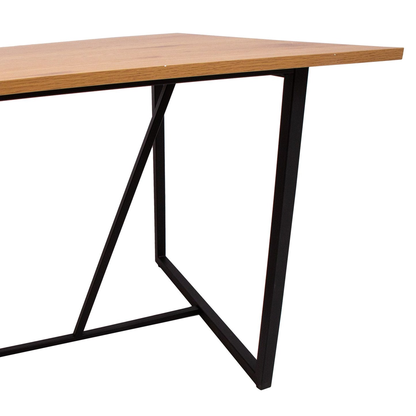 Table AMSTERDAM 160x90xH75cm, oak / black