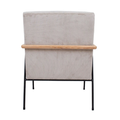 Lounge chair JADE 63x75.5xH85.5cm, grayish beige 