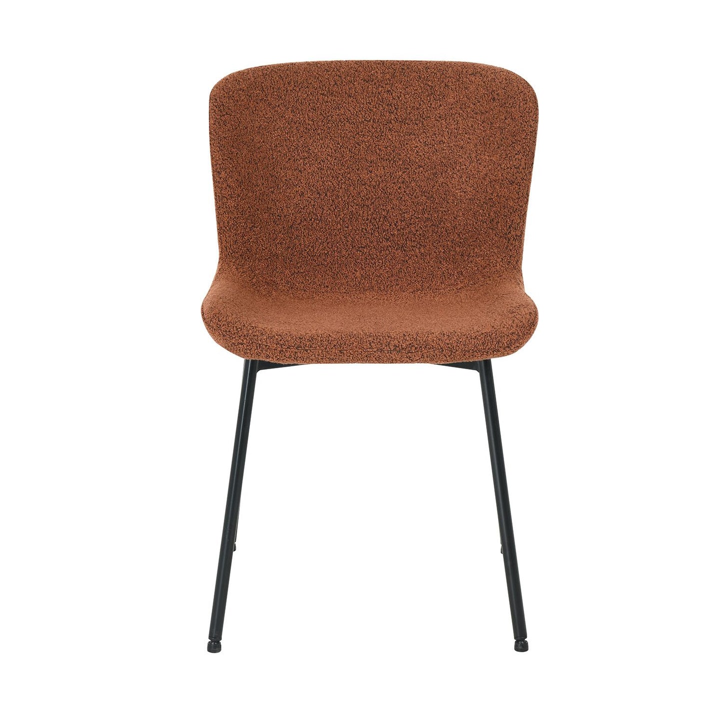 Armchair MANOLO rust brown fabric 