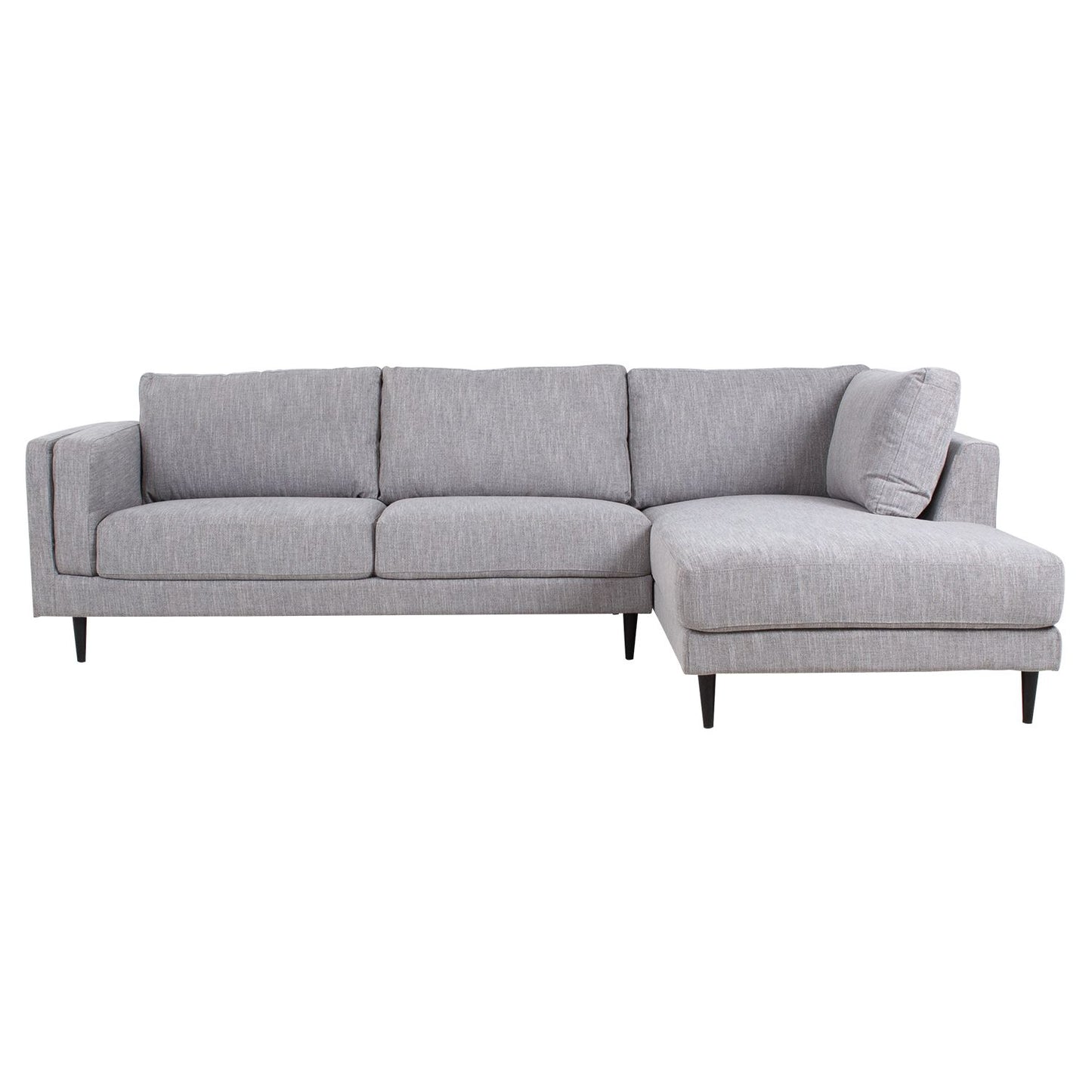 Corner sofa LISBON, right corner, 289x92 / 175xH89cm, gray