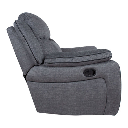 Leisure chair GENTRY with manual mechanism, gray 