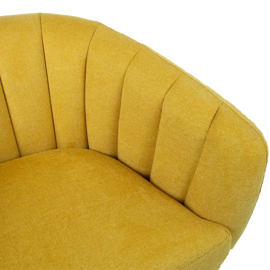 Lounge chair MELODY 100x88xH76cm, yellow 