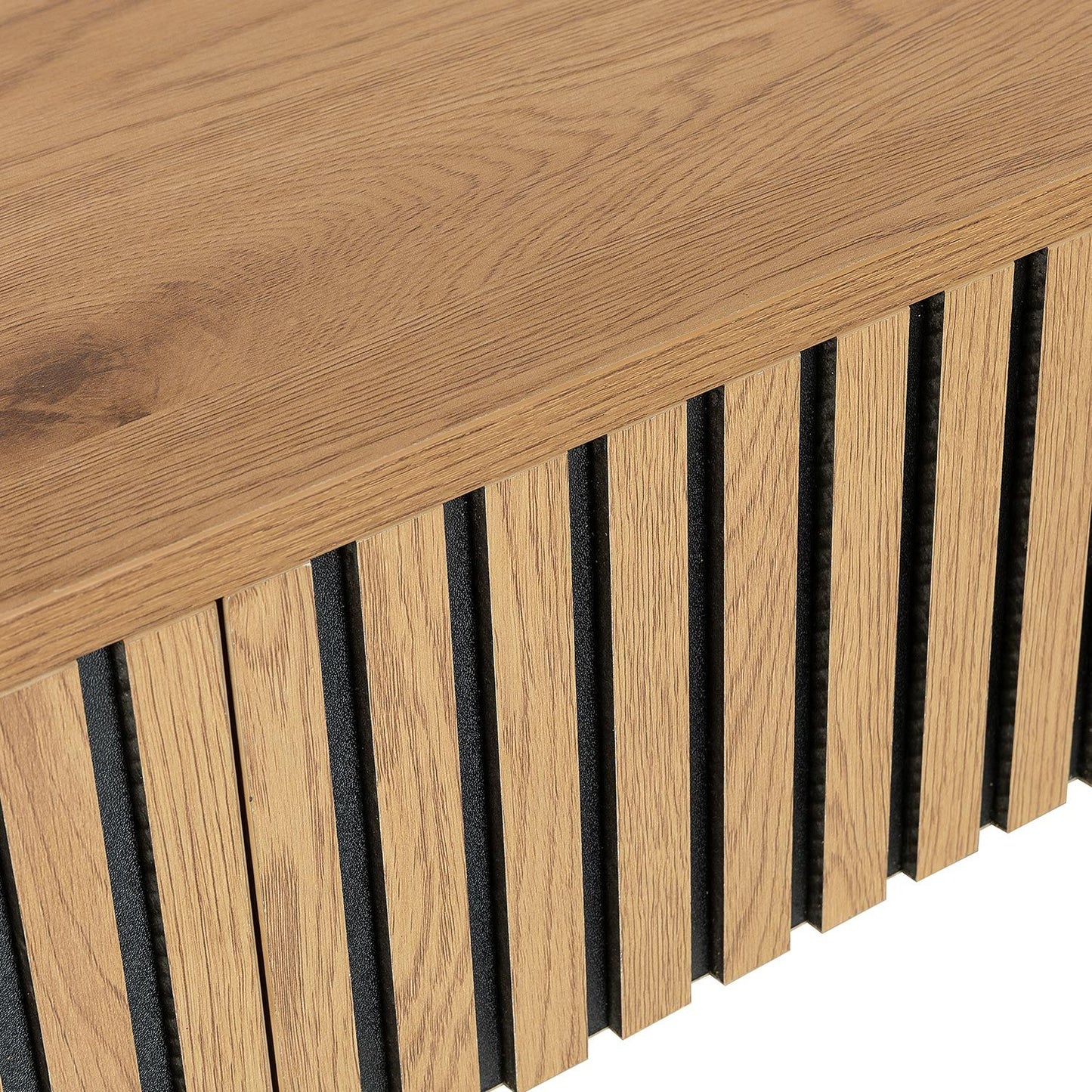 Coffee table HAMPTON 120x60xH40cm, melamine with oak decor