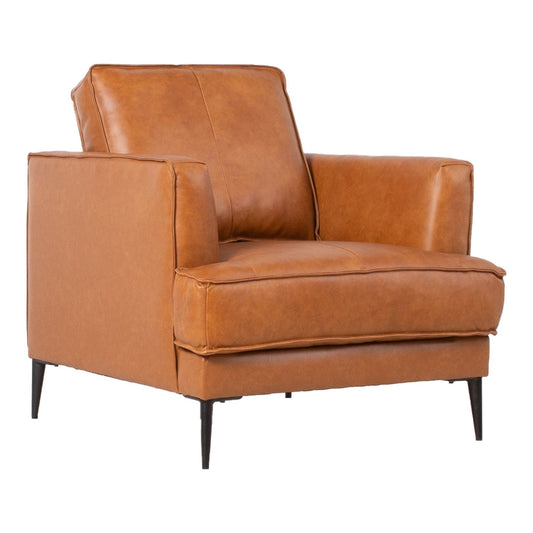 Lounge chair LEO 80x86xH85cm, light brown 