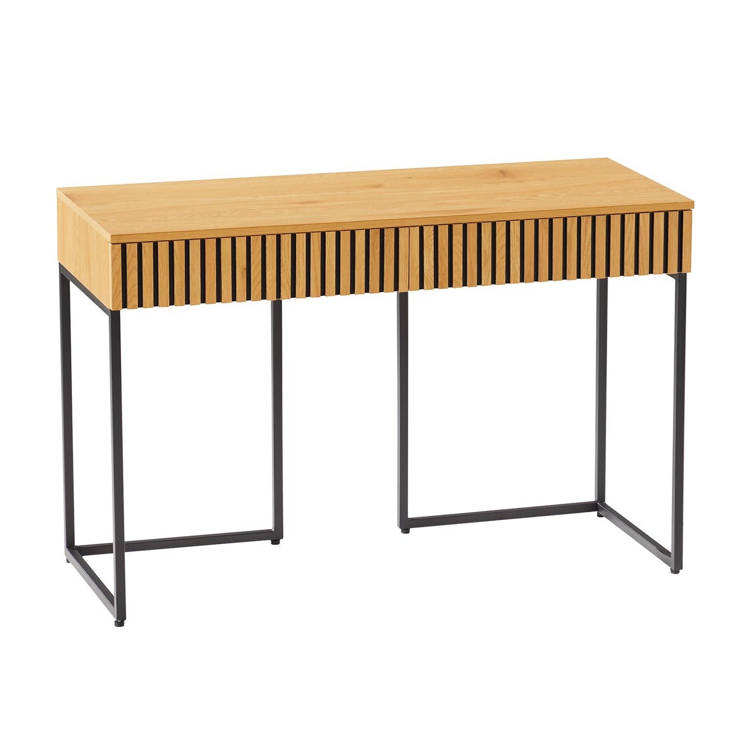 Desk HAMPTON 120x50xH79cm, melamine with oak decor 