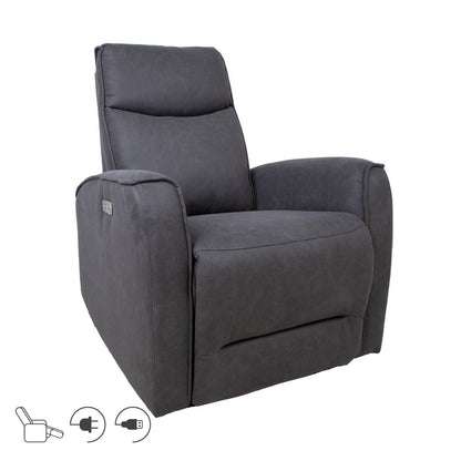 Lounge chair BUSTER with electric mechanism, gray 