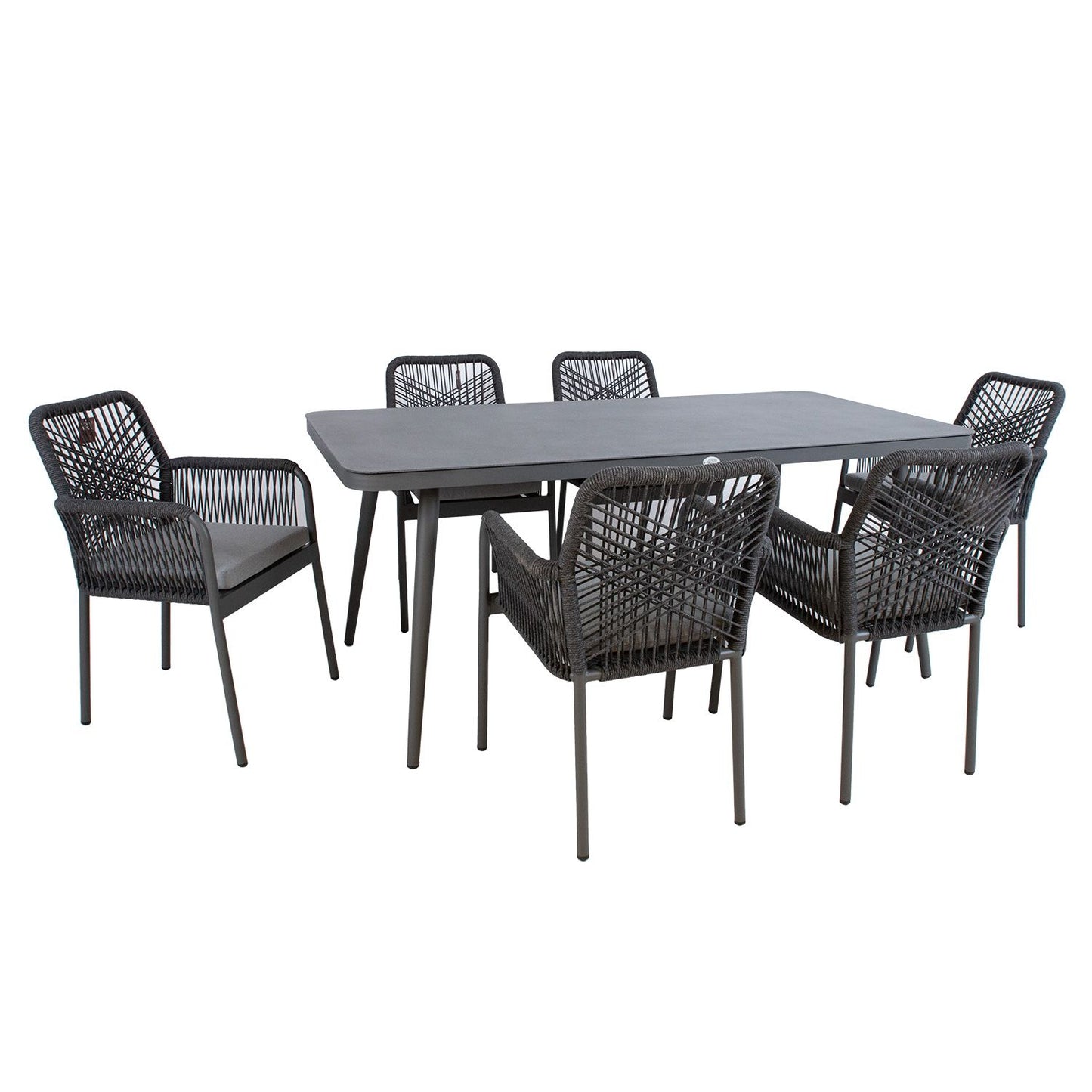 Garden furniture set HELA table and 6 chairs 