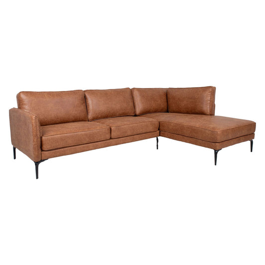 Corner sofa SOFIA LS, brown