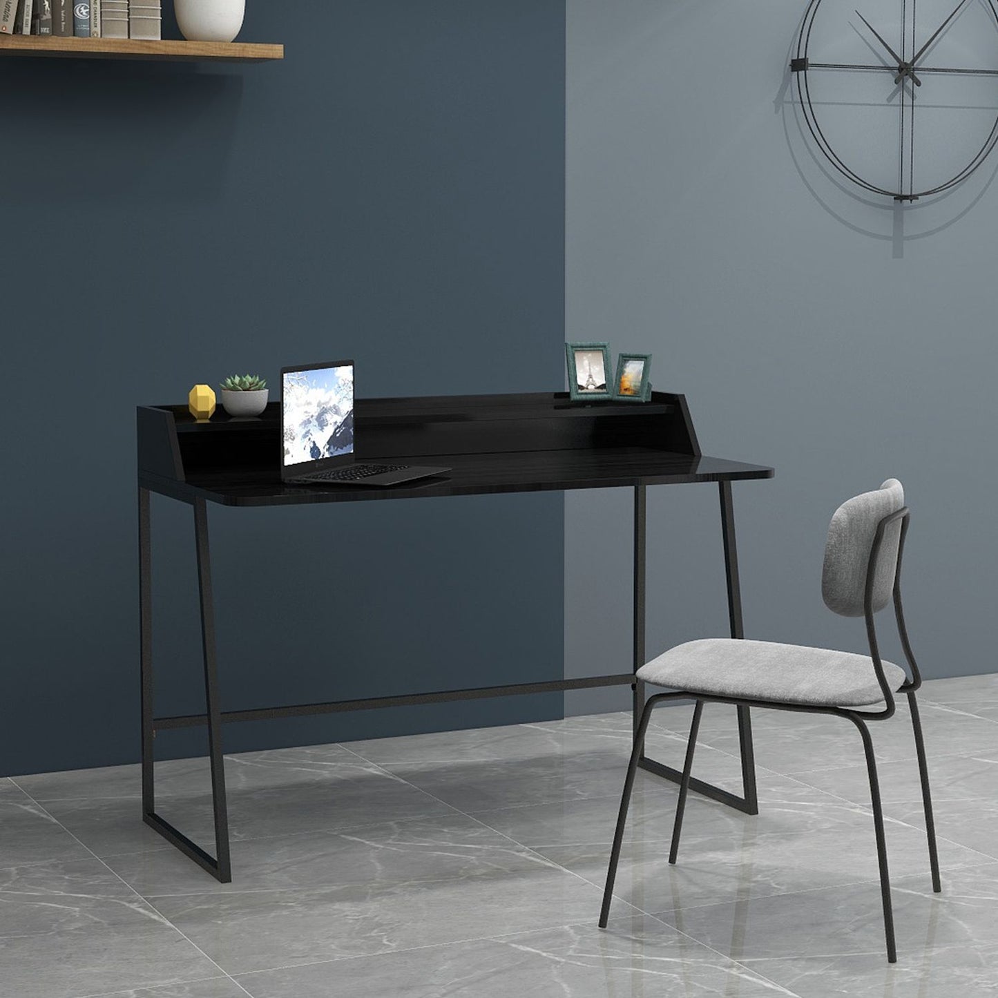 Desk HELENA 120x60xH88cm, black oak 