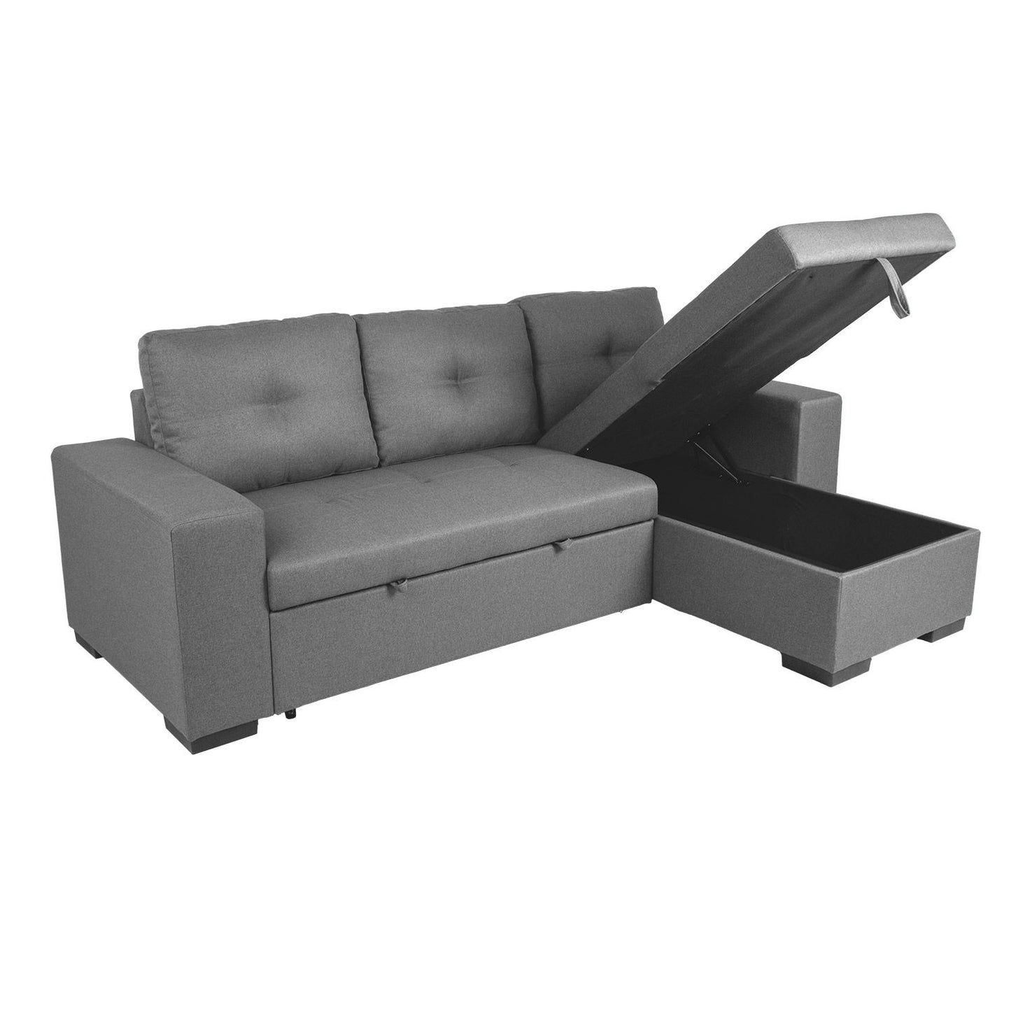 Corner sofa bed CARITA gray 