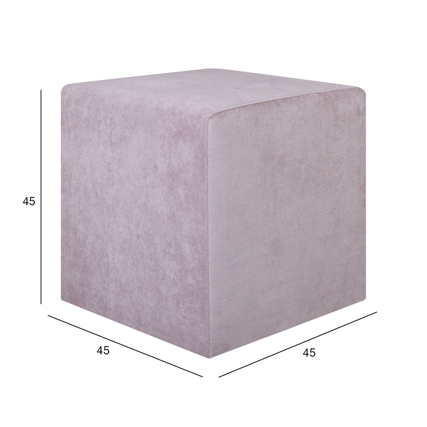 Pouf LYN pink 45x45xH45cm 