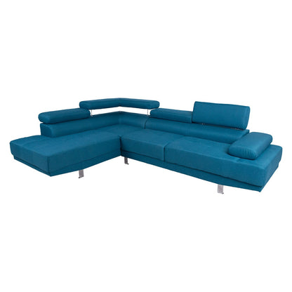 Corner sofa GALVIN LC ocean blue