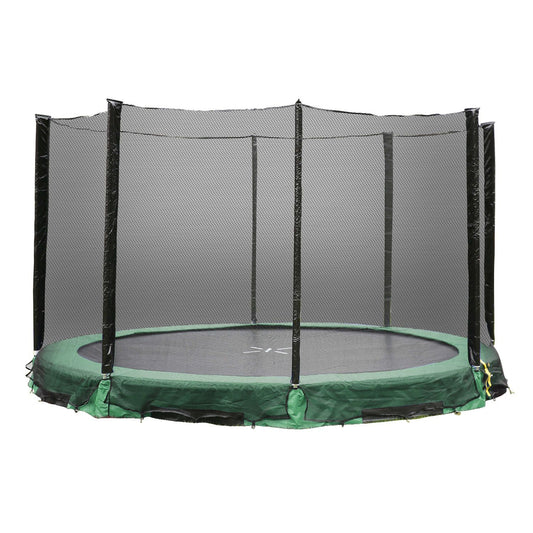 Trampoline on the ground with safety net 426 cm 