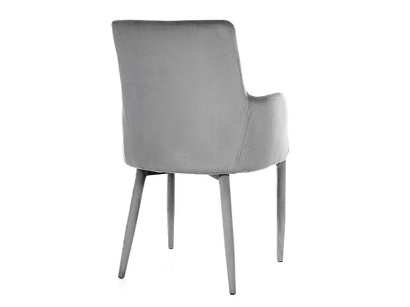 Chair RICARDO VELVET GRAY BLUVEL14