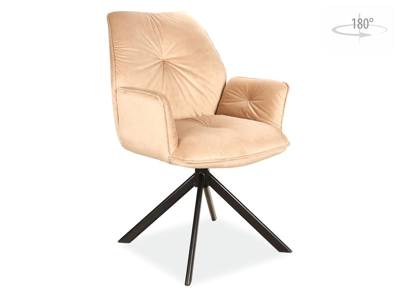 Chair BOOGIE II / Beige Bluvel 28 