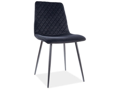 Chair IRIS VELVET BLACK FRAME/BLACK BLUEVEL 19