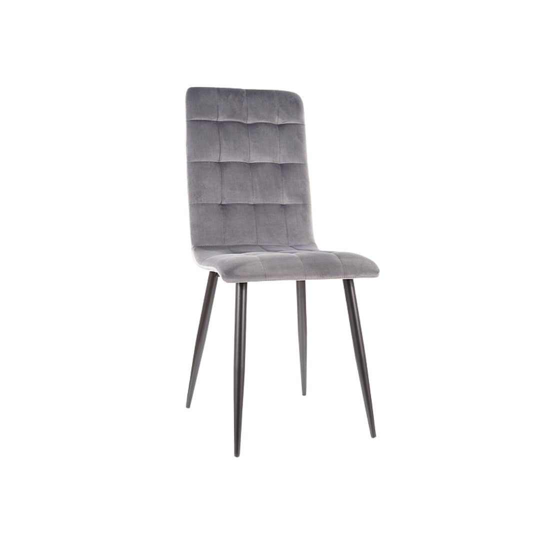 Chair OTTO VELVET BLACK FRAME / GRAY BLUVEL 14