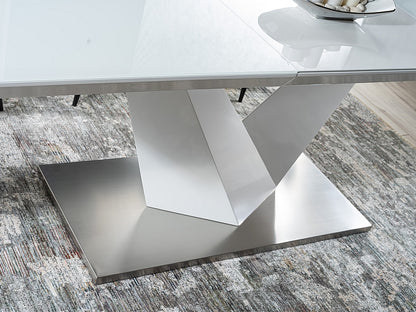 Table ALARAS III WHITE / WHITE LACQUER 160(220)X90