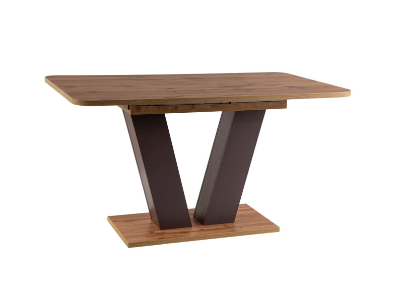 Table PLATON OAK COLOR WOTAN / BRONZE 136(176)X80 IN