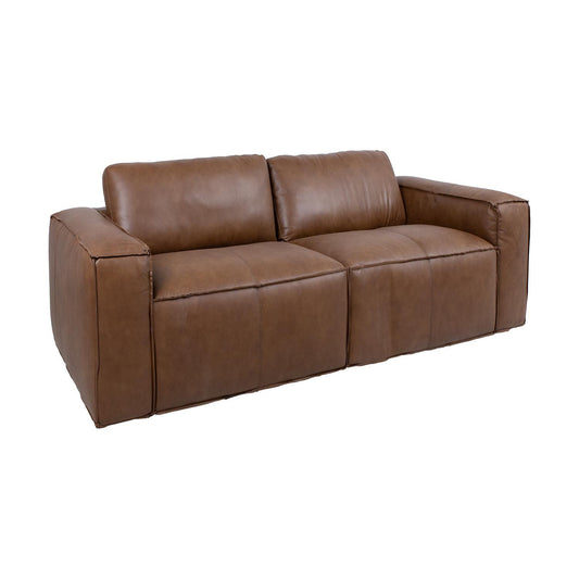 Sofa BURTON 2-seater, brown thread