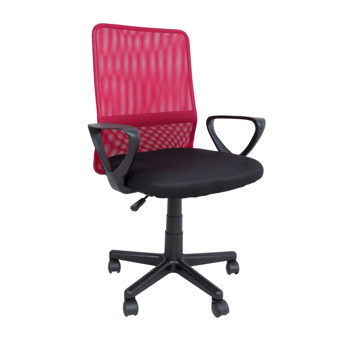 Office chair BELINDA black/red 