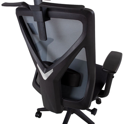 Work chair MIKE black/grey 