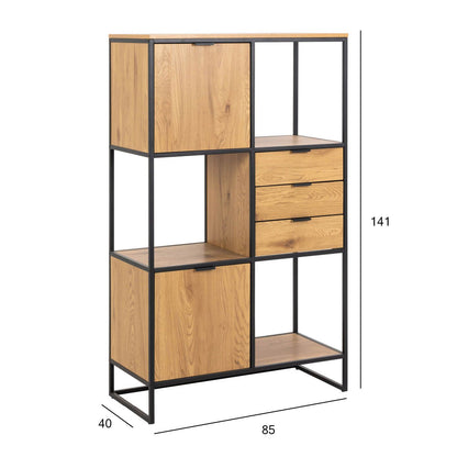 Shelf SWINDON 85x40xH141cm, natural