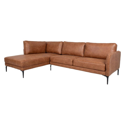 Corner sofa SOFIA KS, brown