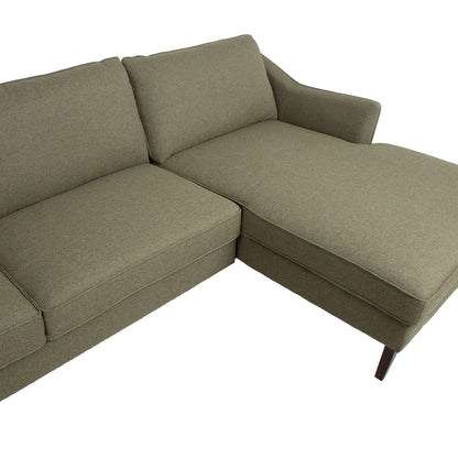 Corner sofa BIRGIT LS, olive green 