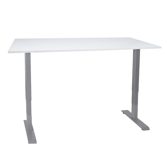 Desk ERGO with 2 motors 140x80cm, grayish white 