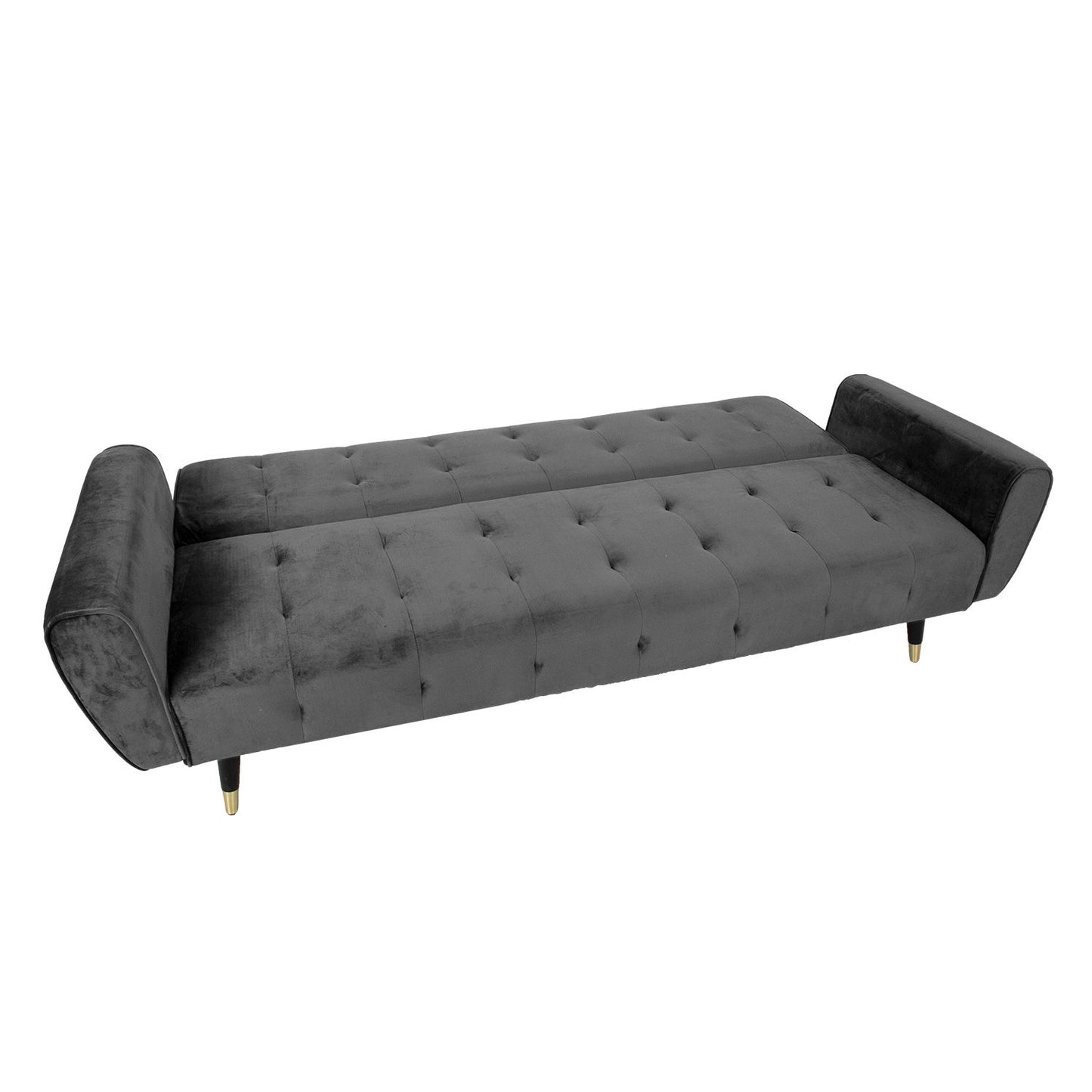 Sofa bed FALUN 214x83xH82cm, gray velvet