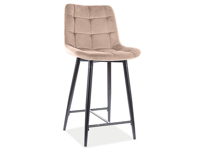 Bar Chair CHIC H-2 VELVET BLACK FRAME / BEIGE BLUVEL 28 