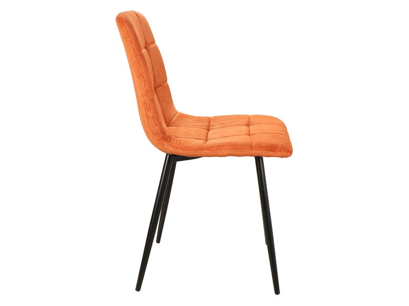 Chair MILA VELVET BLACK FRAME/CINNAMON FJORD 42