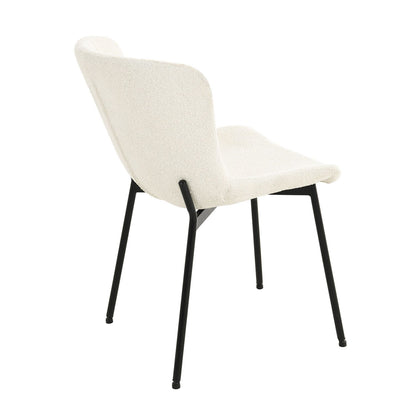 Chair MANOLO white bukle fabric 