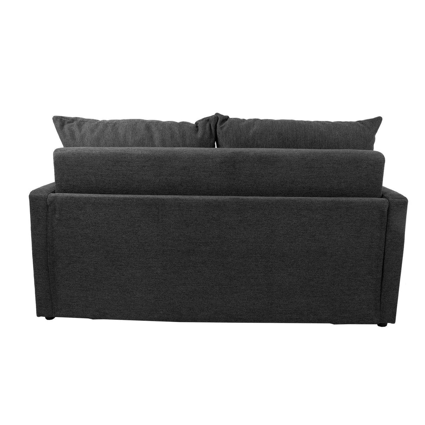 Sofa bed COLOGNE with storage box, dark gray