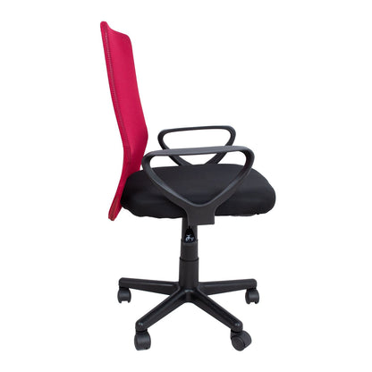 Office chair BELINDA black/red 