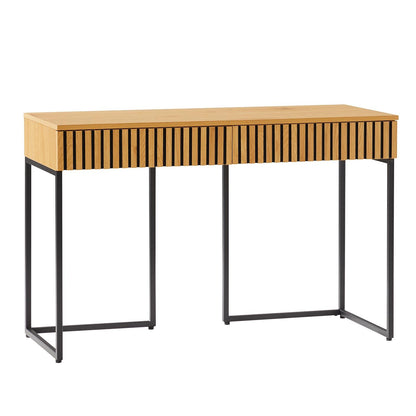 Desk HAMPTON 120x50xH79cm, melamine with oak decor 