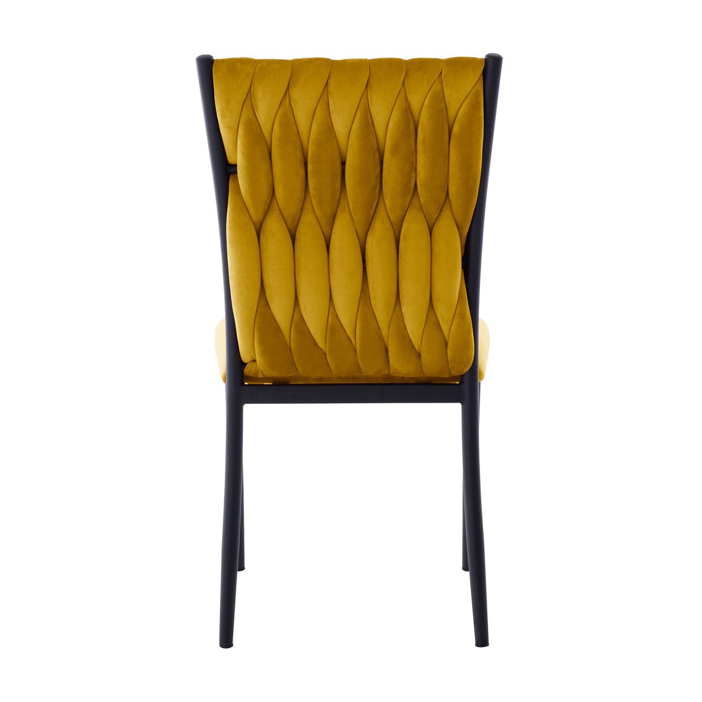 Chair EMORY, golden yellow velvet 