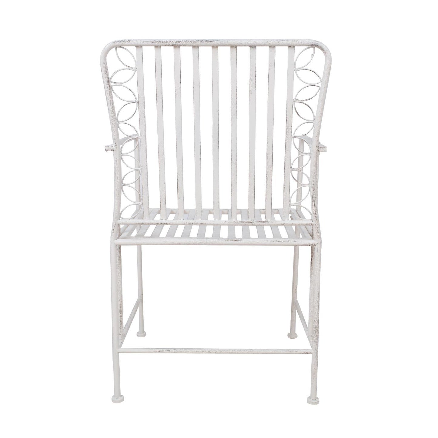 Chair JASMINE / antique white metal 