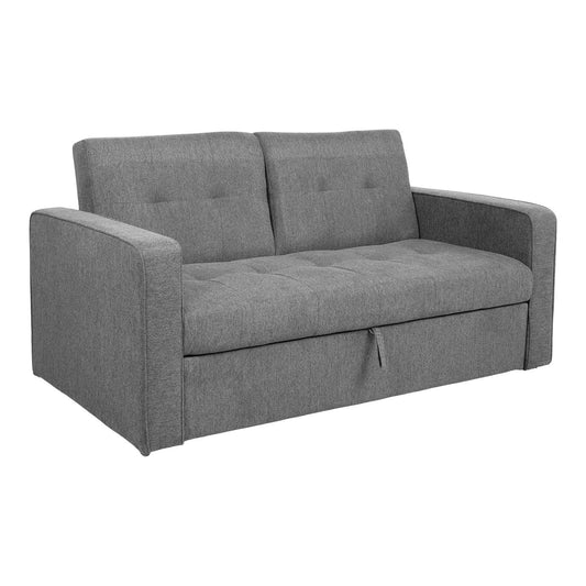 Sofa bed JORGE 2-seater, gray 162x89xH85 cm 