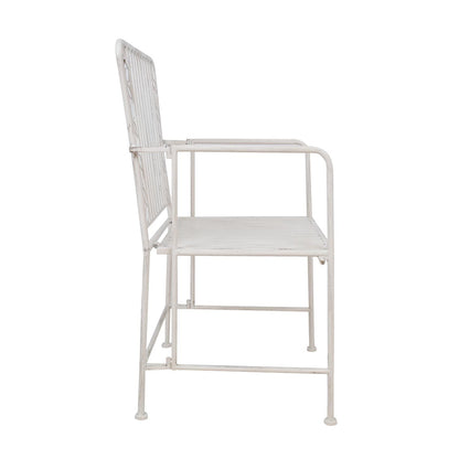 Chair JASMINE / antique white metal 