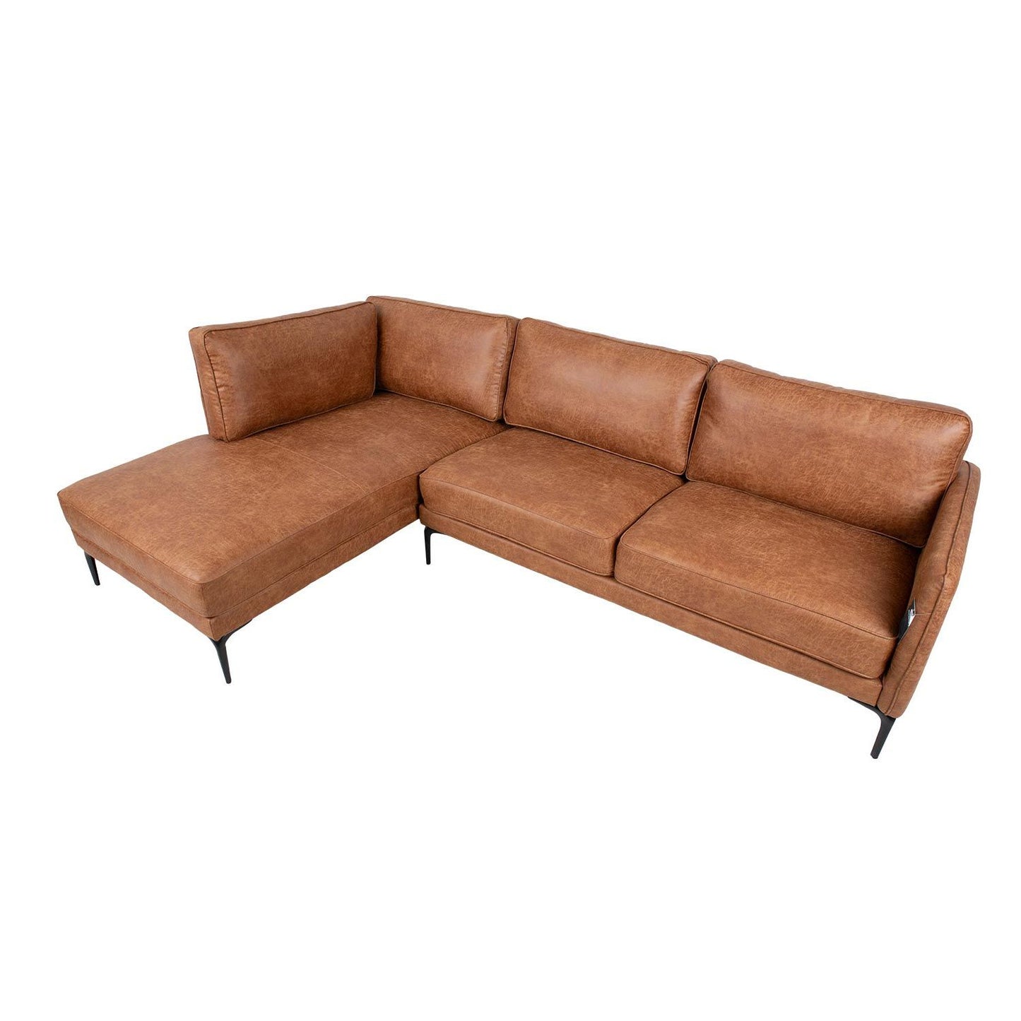 Corner sofa SOFIA KS, brown