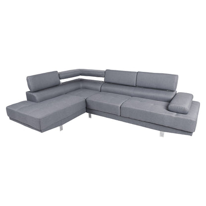 Corner sofa GALVIN LC light gray