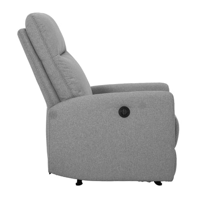 Lounge chair KATY with electric mechanism, light gray 