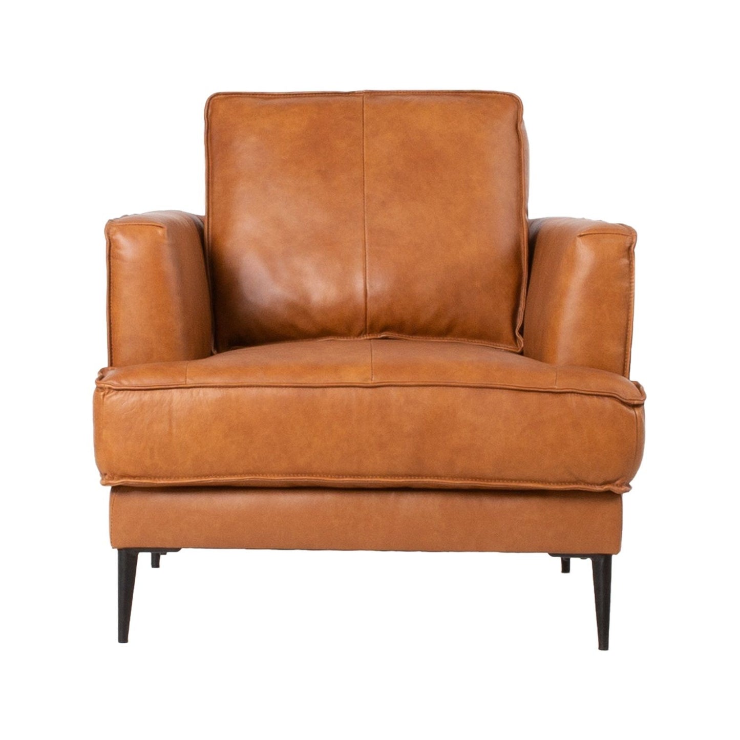 Lounge chair LEO 80x86xH85cm, light brown 