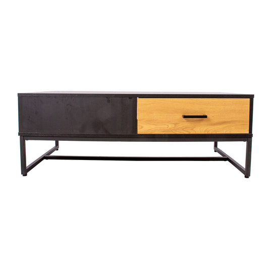 Coffee table AMSTERDAM 110x60xH40cm, oak/black