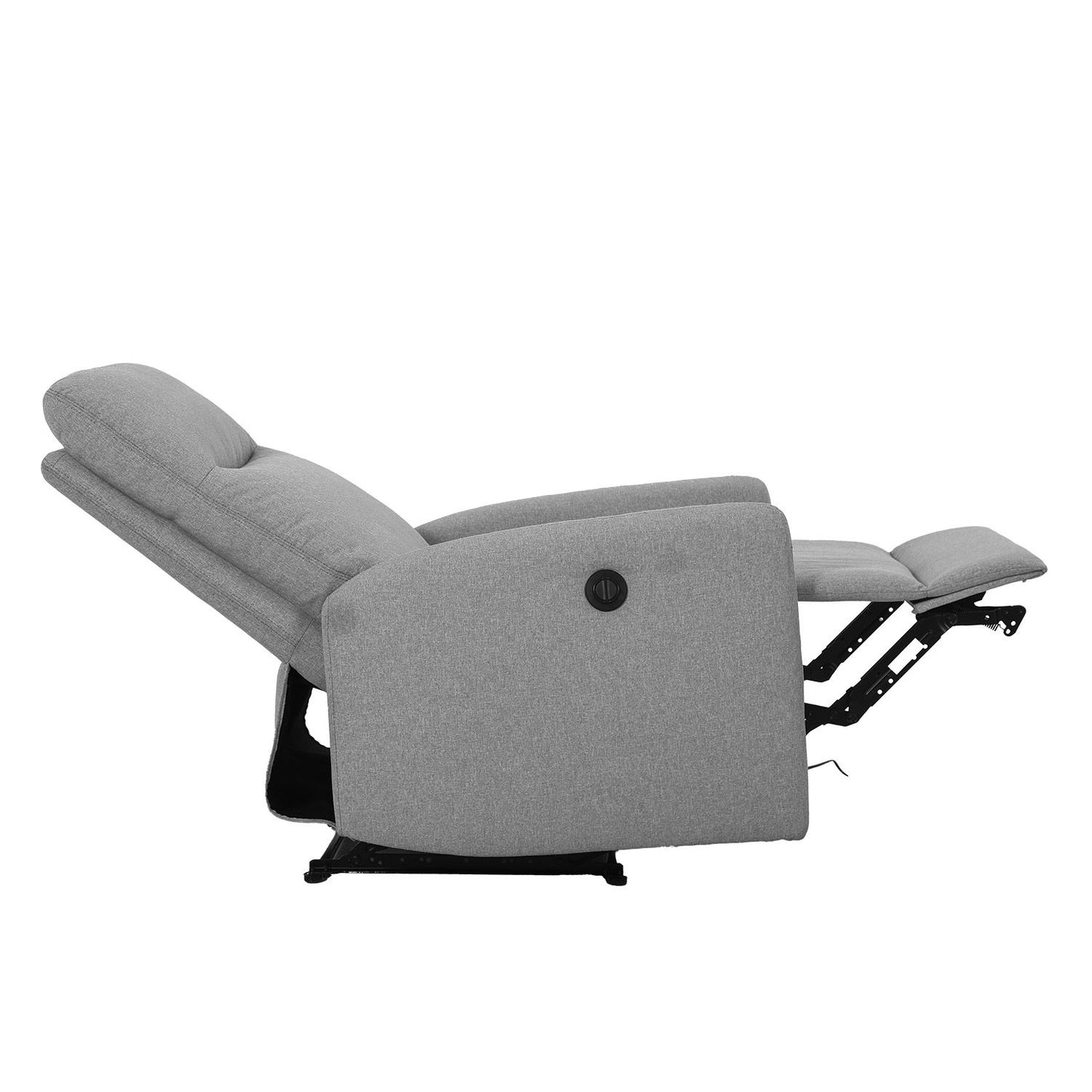 Lounge chair KATY with electric mechanism, light gray 